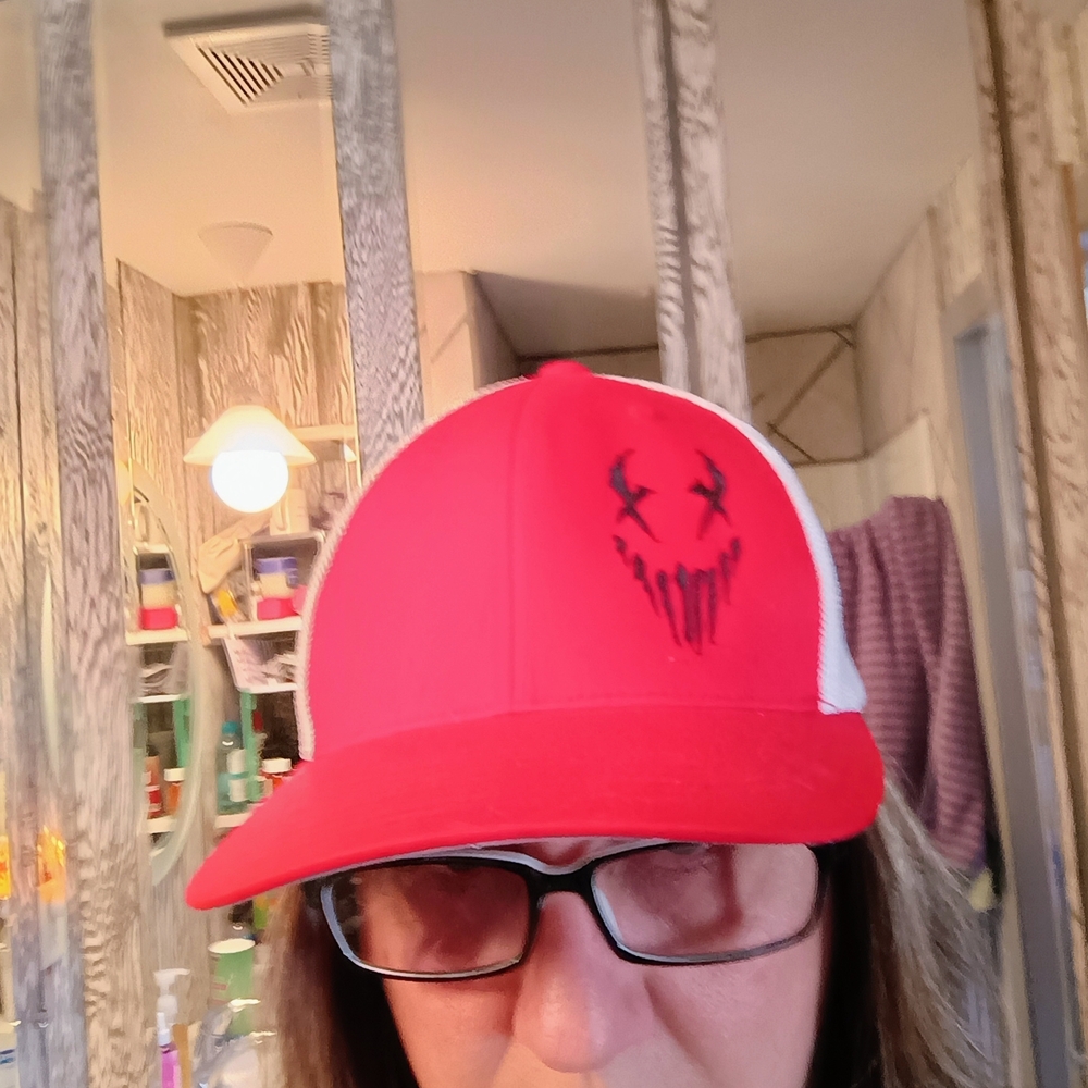 Mushroom Head Red and White Women's Trucker Hat
